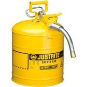 Justrite Justrite Safety Can Type II Accuflow 5 Gallon Galvanized Steel W 1 Hose, 7250230 7250230